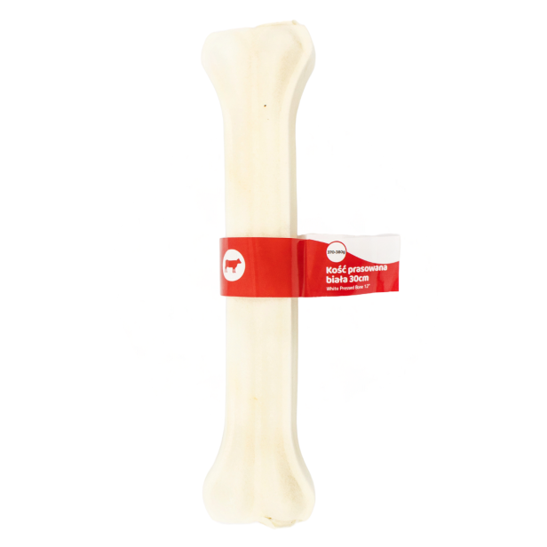 Kość prasowana biała 30 cm, gryzak dla psa Pet Secret