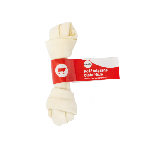 Kość wiązana biała 16 cm, gryzak dla psa Pet Secret