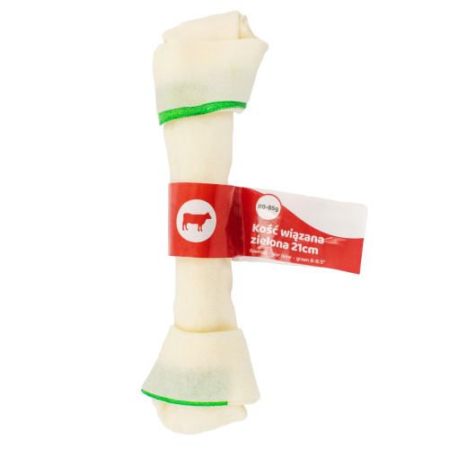 Kość wiązana zielona 21 cm, gryzak dla psa Pet Secret