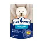 Mokra karma dla psów małych ras z jagnięciną w sosie 100g Club 4 Paws Premium