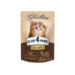 Mokra karma dla kotów z cielęciną w galarecie 80g Club 4 Paws Selection