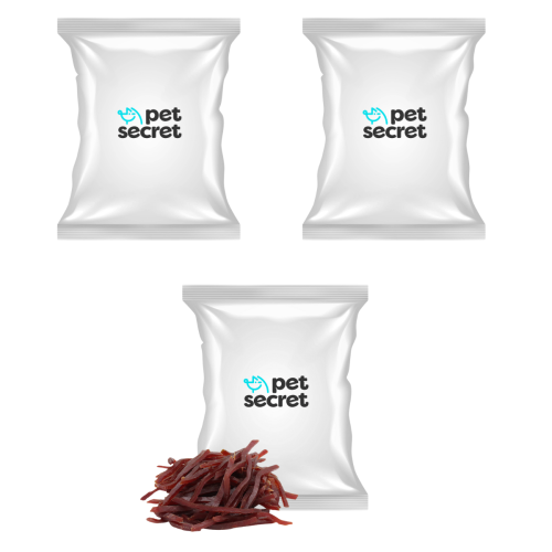 Cieniutkie paseczki z kaczki 3x500g, przysmak dla psa Pet Secret