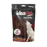 Paski z jelenia 100g, przysmak dla psa ideaPet Craft 