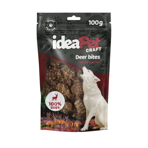 Klopsiki z jelenia 100g, przysmak dla psa ideaPet Craft