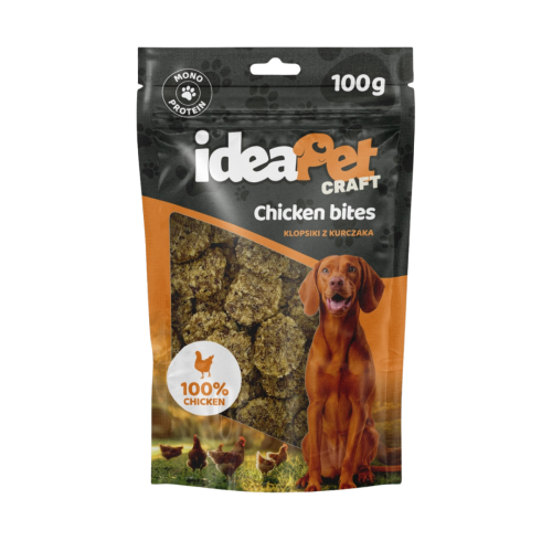 Klopsiki z kurczaka 100g, przysmak dla psa ideaPet Craft