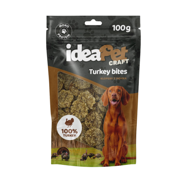 Klopsiki z indyka 100g, przysmak dla psa ideaPet Craft
