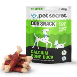 Pet Secret Dog Snack Kostki z wapniem i mięsem z kaczki 500g, przysmak dla psa