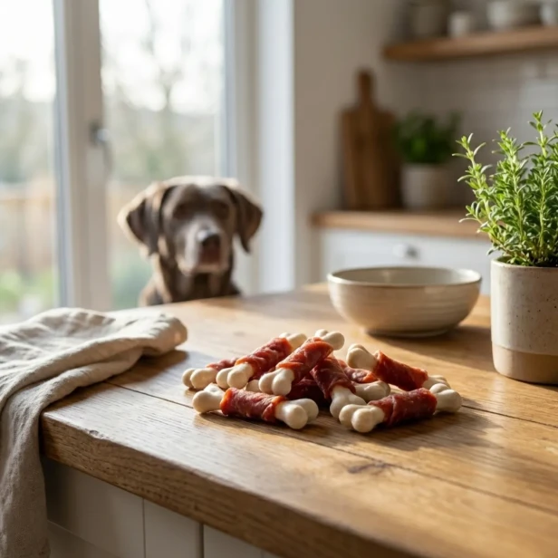 Kostki z wapniem i mięsem z królika 500g, treserki dla psa Pet Secret