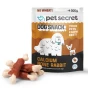 Treserki dla psa Pet Secret – kostki z wapniem i mięsem z królika 500 g prezentowane wraz z opakowaniem i naturalną formą produktu.