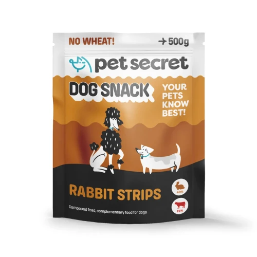 Miękkie filety z królikiem 500g, przysmak dla psa Pet Secret