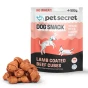 Przysmak dla psa Pet Secret – kostki w jagnięcinie 500 g prezentowane wraz z opakowaniem i naturalną formą produktu.