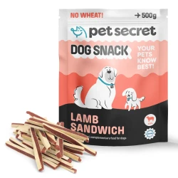 Pet Secret Dog Snack Paski z jagnięciną 500g, przysmak dla psa