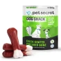 Przysmak dla psa Pet Secret – białe kości prasowane z kaczką 500 g prezentowane wraz z opakowaniem i naturalną formą produktu.