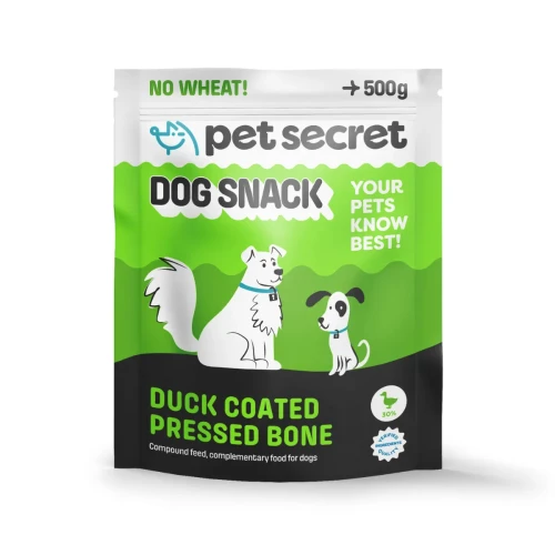 Kość prasowana biała z kaczką 500g, przysmak dla psa Pet Secret