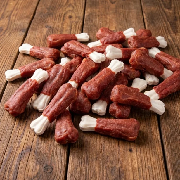 Kość prasowana biała z jagnięciną 500g, przysmak dla psa Pet Secret