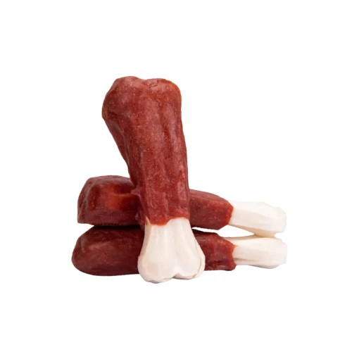 Kość prasowana biała z jagnięciną 500g, przysmak dla psa Pet Secret