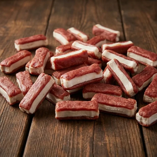 Kość prasowana oblana kaczką 500g, przysmak dla psa Pet Secret