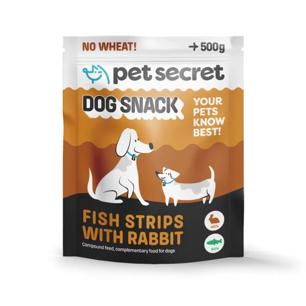 Paluszki rybne z królikiem 500g, przysmak dla psa Pet Secret