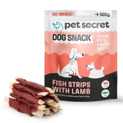 Pet Secret Dog Snack Paluszki rybne z jagnięciną 500g, przysmak dla psa