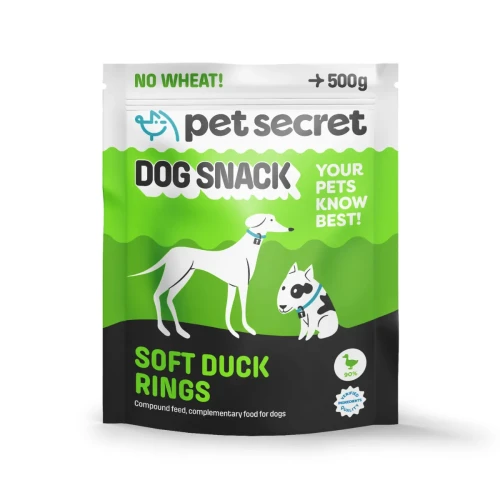 Miękkie pierścienie z kaczki 500g, przysmak dla psa Pet Secret