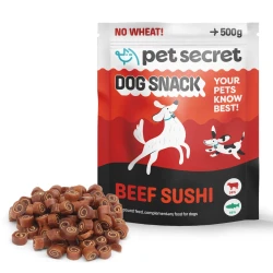 Pet Secret Dog Snack Sushi z wołowiną 500g, przysmak dla psa