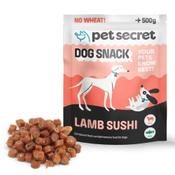 Pet Secret Dog Snack Sushi z jagnięciną 500g, przysmak dla psa
