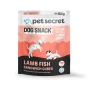 Sandwicz z jagnięciną i rybą Pet Secret 500 g – smakowity przysmak dla psa w praktycznym, szczelnym opakowaniu.