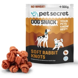 Pet Secret Dog Snack Miękkie węzełki z królika 500g, przysmak dla psa