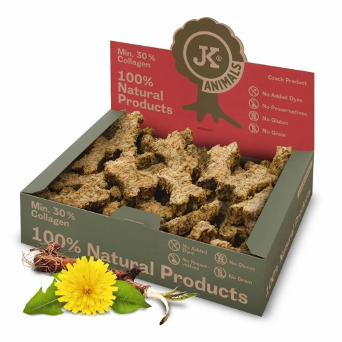 Kość naturalna z ziołami i kelpem 10 cm, gryzak dla psa JK Animals r 27 szt. / 650 g