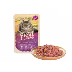 Mokra karma dla kota dorosłego – indyk z marchewką 85 g Sam’s Field