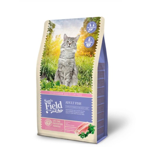 Sucha karma dla kota dorosłego z rybą 2,5 kg Adult Fish Sam’s Field