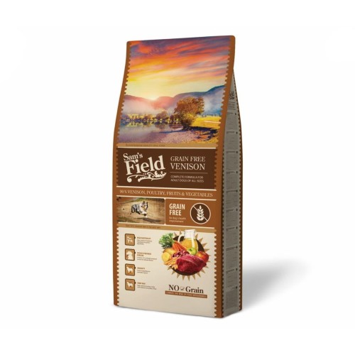 Sucha karma dla psa dorosłego – dziczyzna 13kg Grain Free Sam’s Field