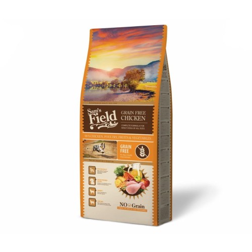 Sucha karma dla psa dorosłego – kurczak 13 kg Grain Free Sam’s Field