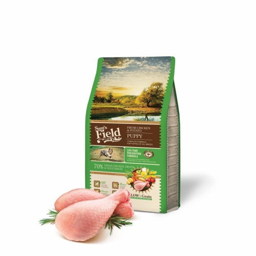 Sucha karma dla szczeniąt – kurczak i ziemniaki 2,5 kg Low Grain Sam’s Field Puppy