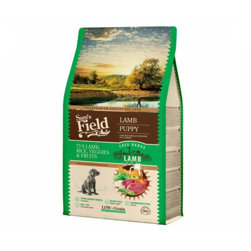 Sucha karma dla szczeniąt – jagnięcina Free Range 2,5 kg Low Grain Sam’s Field Puppy