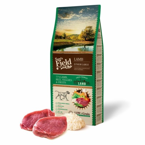 Sucha karma dla młodego psa dużej rasy jagnięcina Free Range 13 kg Low Grain Sam’s Field