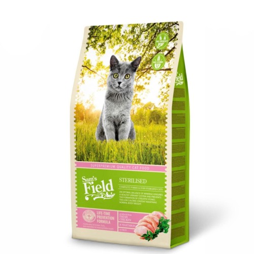 Sucha karma dla kota sterylizowanego z kurczakiem Sterelised 2,5 kg Sam’s Field