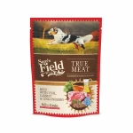 Mokra karma dla psa dorosłego – wołowina z cielęciną, marchewką i żurawiną 260g Sam’s Field True Meat