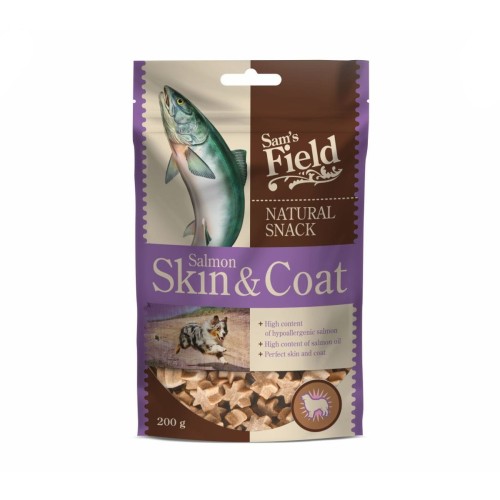 Natural Snacks Skin &amp; Coat Salmon 200g – przysmak dla psa Sam’s Field