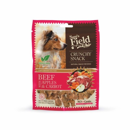 Crunchy Cracker Beef &amp; Carrot 200g – przysmak dla psa Sam’s Field