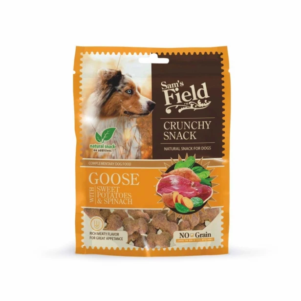 Crunchy Cracker Goose &amp; Parsnip 200g – przysmak dla psa Sam’s Field