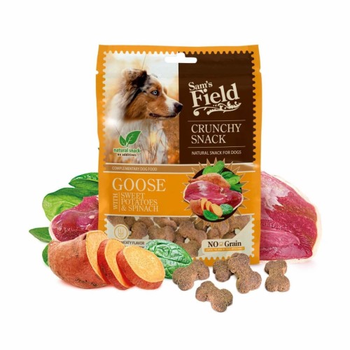 Crunchy Cracker Goose &amp; Parsnip 200g – przysmak dla psa Sam’s Field