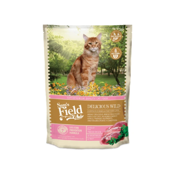 Sucha karma dla kota dorosłego Delicious Wild 400g Sam’s Field
