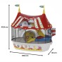 Klatka dla chomika Circus Fun – kolorowa przestrzeń pełna zabawy 49,5x34x42,5cm
