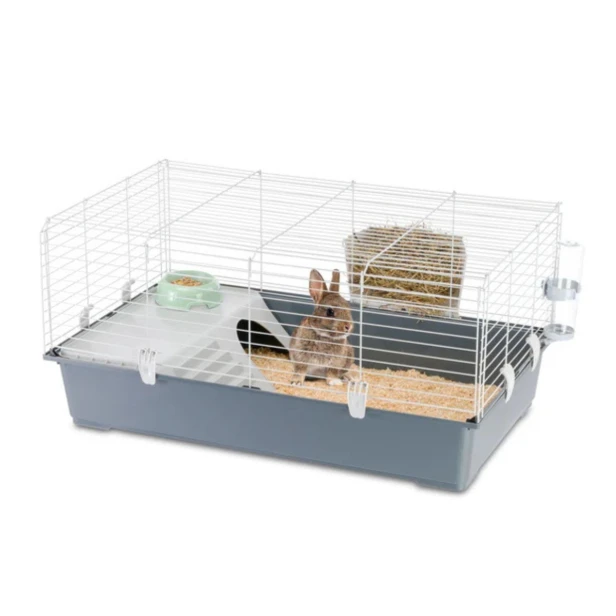 Klatka dla królika i świnki morskiej Rabbit 100 – przestronna, wygodna i ekologiczna 95x57x46cm