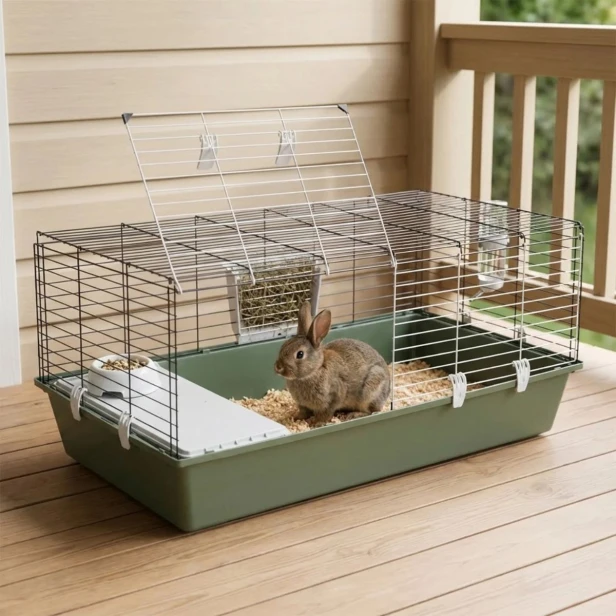 Klatka dla królika i świnki morskiej Rabbit 120 – duża, wygodna i ekologiczna przestrzeń dla Twojego pupila 118x58,5x51,5cm