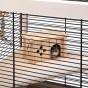 Drewniana klatka dla chomika Hamsterville – wielopoziomowa przestrzeń, komfort i naturalne bezpieczeństwo