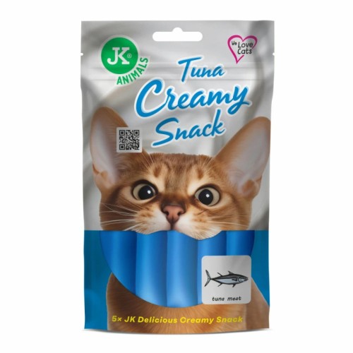 Kremowy przysmak dla kota JK Animals – tuńczyk 5 × 15 g