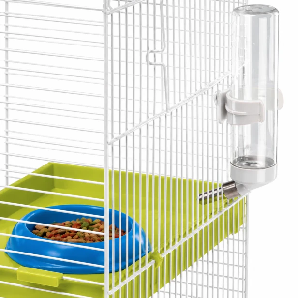 Klatka dla chomika Hamster Tris – pionowa przestrzeń pełna aktywności 46x29x58cm