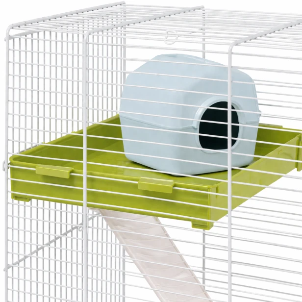 Klatka dla chomika Hamster Tris – pionowa przestrzeń pełna aktywności 46x29x58cm